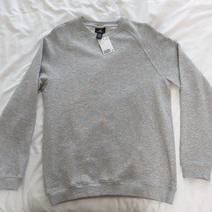 H&M Regular Fit Gray Cotton Sweater